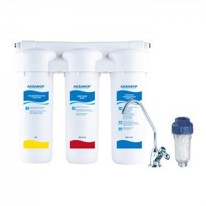 Проточная система Аквафор Трио Норма Умягчающий + Аквафор Стирон