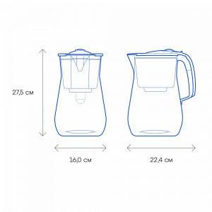 Фильтр-кувшин Аквафор Прованс А5 + комплект сменных модулей А6 (2 шт.)